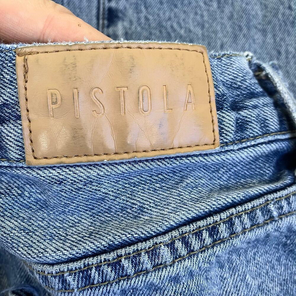 Pistola Sz 27 Keaton High Rise Slim Straight in Playday Wash 90s Ankle Casual - Picture 15 of 16